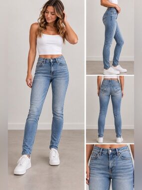 Seven7 Women's Light Blue Skinny Jeans